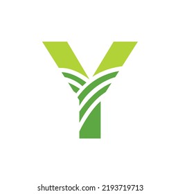 Letter Y Agriculture Logo. Agro Farm Logo Based on Alphabet for Bakery, Bread, Cake, Cafe, Pastry, Home Industries Business Identity