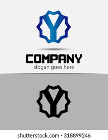 Letter y Alphabetical Logo Design Concepts
