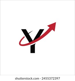 Letter Y with arrow logo	