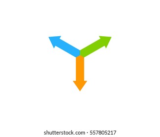 Letter Y Arrow Logo Design Element