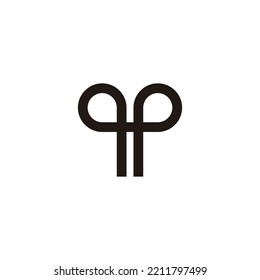 Letter Y balloon geometric symbol simple logo vector