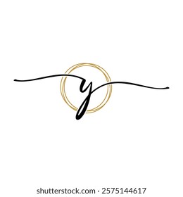 Letter Y Beauty Initial Logo Template