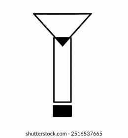 Letter Y in black and white geometric shape