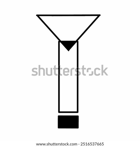 Letter Y in black and white geometric shape