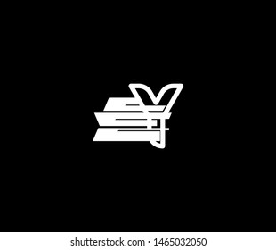 Letter Y Bold Solid Fast Shape Modern Element Logo
