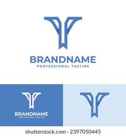 Logotipo del marcador Carta Y, adecuado para negocios relacionados con el marcador con Y inicial