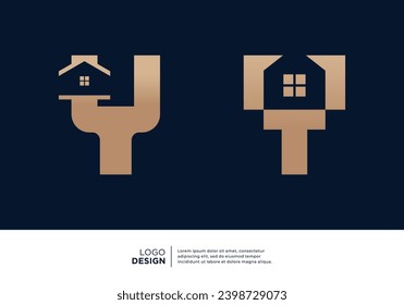 Letter Y building logo designs collection.