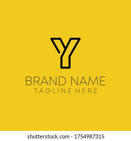 letter y business logo design vector.  y logo.