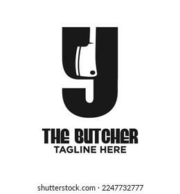 Letter Y Butcher Logo Design Template Inspiration, Vector Illustration.
