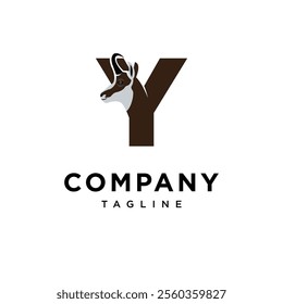 Letter Y Chamois Logo Icon Vector