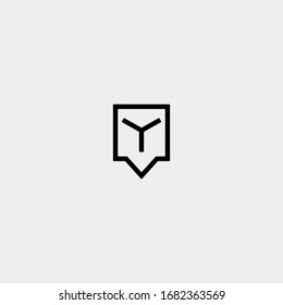 Letter Y Chat Logo Design Template Vector