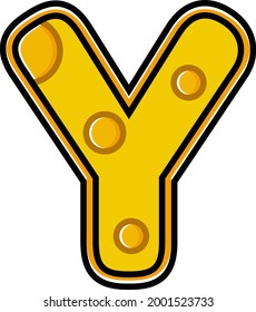 letter Y cheese cartoon vector