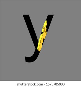 letter y cheese simple design logo