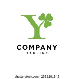 Letter Y Clover Leaf Logo Icon Vector