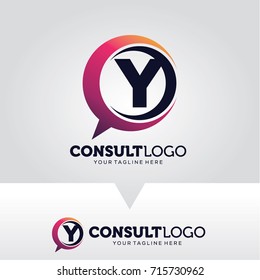 Letter Y Consulting Logo Template Design Vector, Emblem, Design Concept, Creative Symbol, Icon
