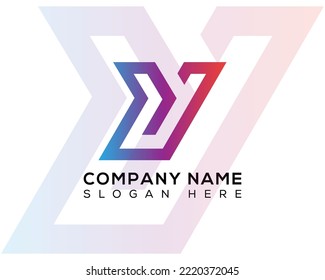 letter Y creative modern logo design icon.