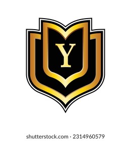 Letter Y Crest Logo Design Template
