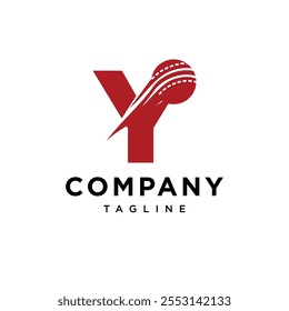 Letter Y Cricket Logo Icon Vector