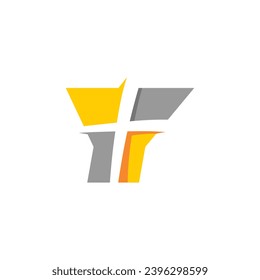 Letter Y Cross Logo Design Template Inspiration, Vector Illustration.