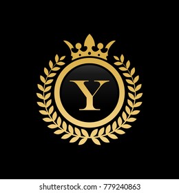 Letter y crown logo