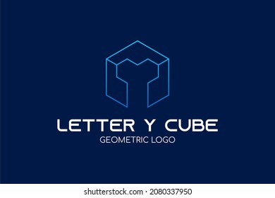 Letter Y Cube Logo : Suitable for Company Theme, Construction Theme, Technology Theme, Initial Theme, Infographics and Other Graphic Related Assets.