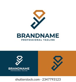 Letter Y Diamond Logo, suitable for any business related to Diamond with Y initial.