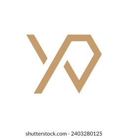Letter Y diamond simple minimal logo