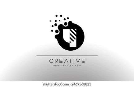 Letter Y Dots Logo. Y Letter Design Vector with Dots.