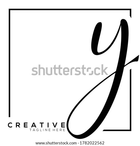 Letter Y Dynamic Monogram Typography Logo Template
