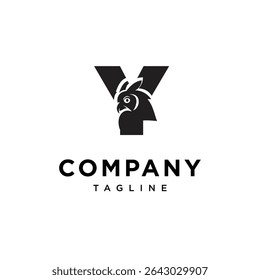 Letter Y Eagle Owl Logo Icon Vector
