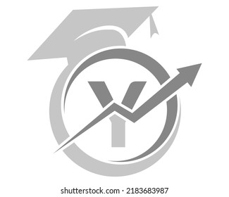 Letter Y education logo icon design, vector illustration