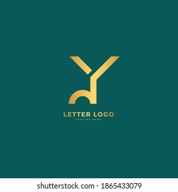 Letter Y. Elegant logotype vector. Minimalist logo concept