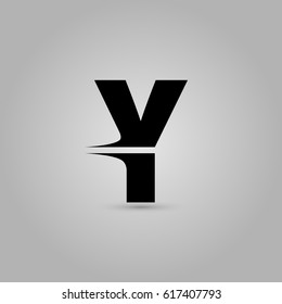 Letter Y Elegant typographic