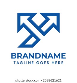 Letter Y Exchange Arrow Logo, for finance, trade, logistics