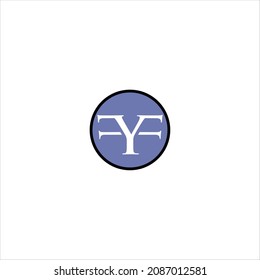 Buchstabe y Logo, Vektorvorlage