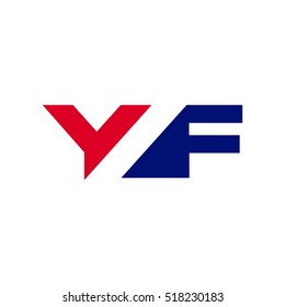 letter Y and F logo vector