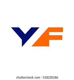letter Y and F logo vector