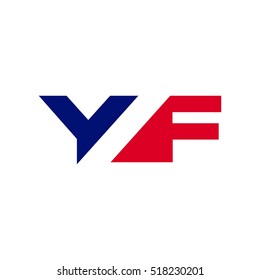 letter Y and F logo vector