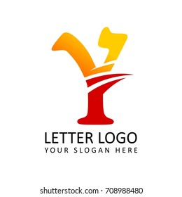 Letter Y Flash Logo