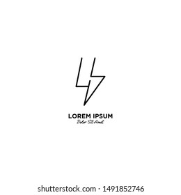 Letter Y flash logo vector design illustration
