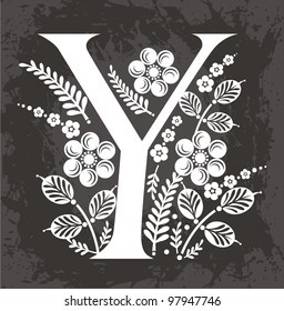  letter Y in the flowers