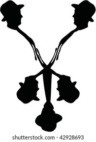Letter "Y". Font "Hat and Tie".