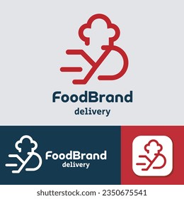 Letter Y Food Fast Delivery Logo Design