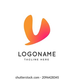 Letter Y fun-Logo, abstrakte Initial spielful Logo-Design-Idee
