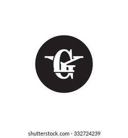 letter Y and G monogram circle logo