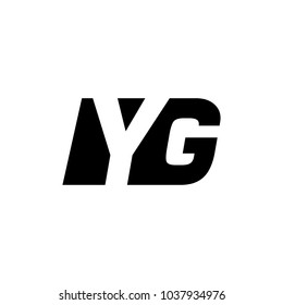 letter y and g vector logo