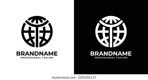 Letter Y Globe Logo. Suitable for any business related to Letter Y and Globe.