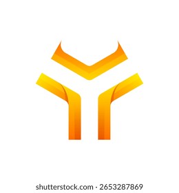 letter Y gradient logo design 