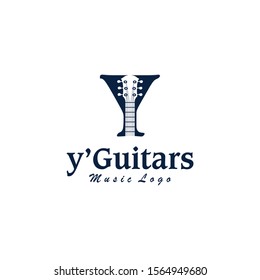 letter y guitars logo icon