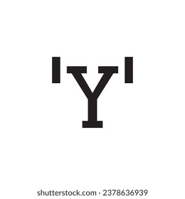 Letter y gym logo designer vector 
